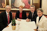 President of the Republic of Finland Tarja Halonen, Federal President of Austria Heinz Fischer and President of Italia
